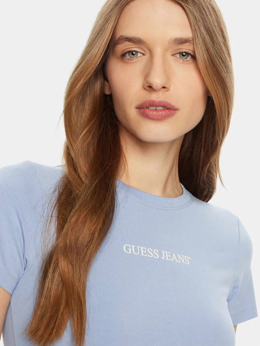 GUESS JEANS GJ SS CN SLIM LOGO PRINT TEE