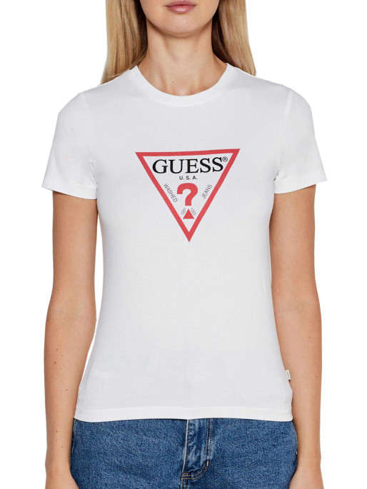 GUESS JEANS Tricou Gj Ss Cn Slim Iconic
