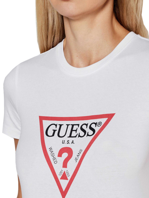 GUESS JEANS Tricou Gj Ss Cn Slim Iconic