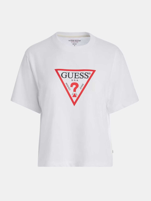 GUESS JEANS Tricou Gj Ss Cn Boxy Iconic