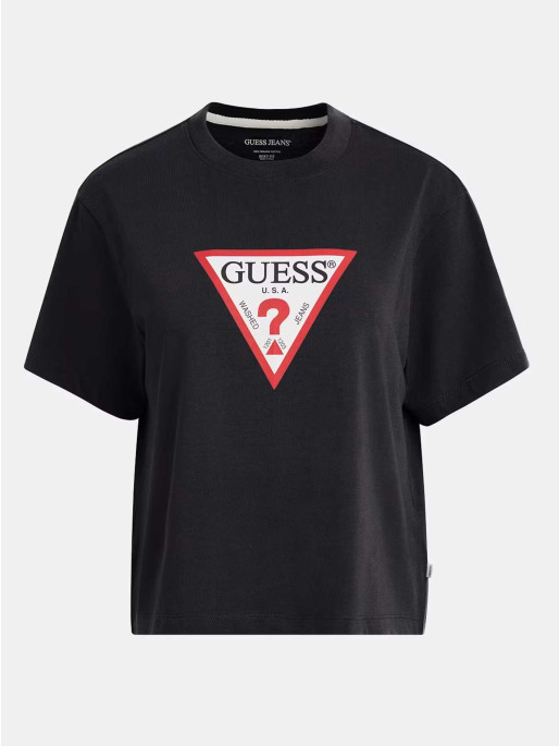 GUESS JEANS Tricou Gj Ss Cn Boxy Iconic