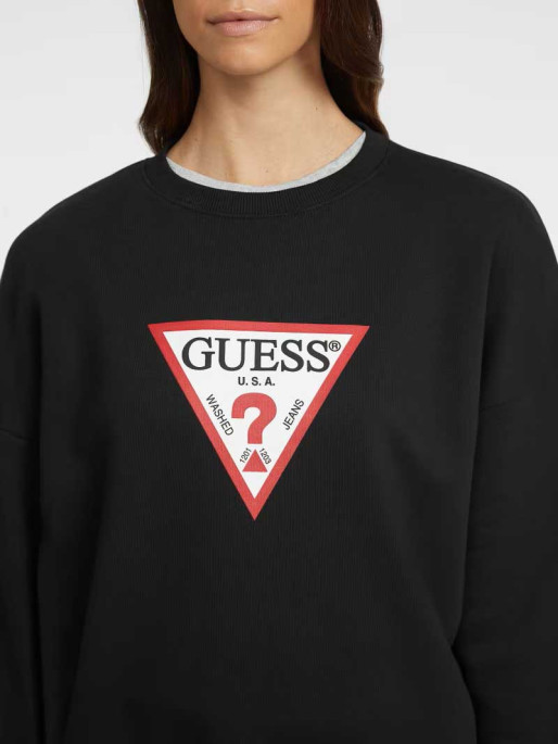 GUESS JEANS GJ CN OS ICONIC TRIANGLE SWEATSHIRT