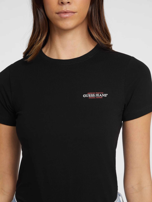 GUESS JEANS GJ SS CN REG 3D EMBR GUESS TEE