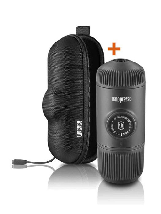 WACACO Coffee machine Nanopresso Classic + case, Black