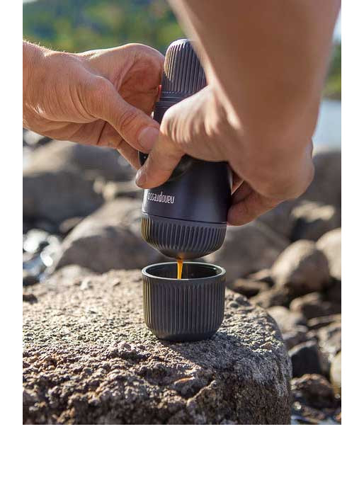 WACACO Coffee machine Nanopresso Classic + case, Black