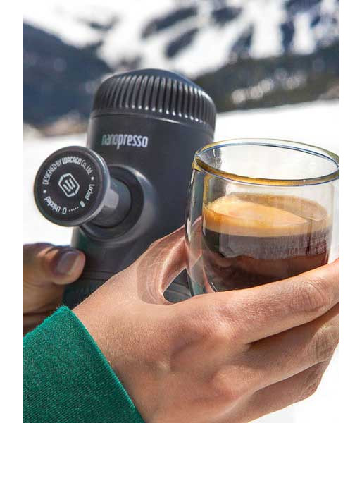 WACACO Coffee machine Nanopresso Classic + case, Black