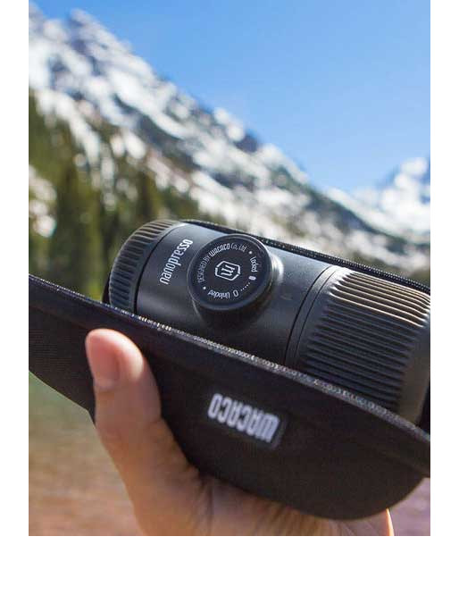 WACACO Coffee machine Nanopresso Classic + case, Black