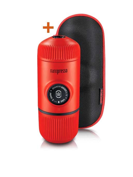 WACACO Кафемашина Nanopresso Classic + калъф, Lava Red