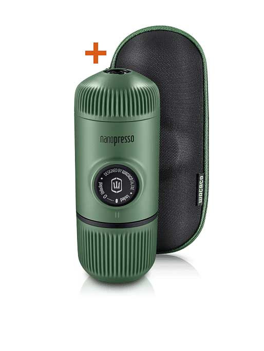 WACACO Кафемашина Nanopresso Classic + калъф, Moss Green