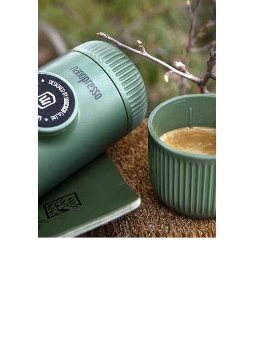 WACACO Кафемашина Nanopresso Classic + калъф, Moss Green
