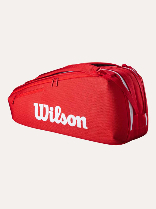 WILSON Тенис сак SUPER TOUR WILSON RED 6PK