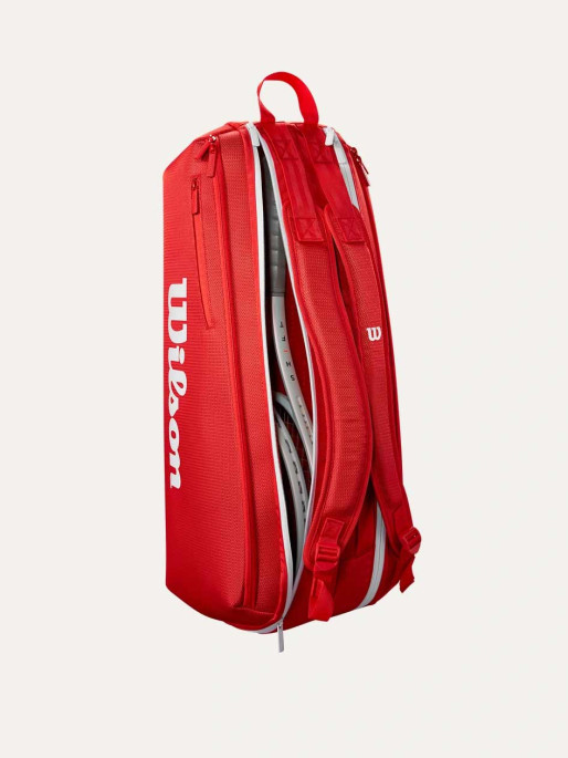 WILSON Тенис сак SUPER TOUR WILSON RED 6PK