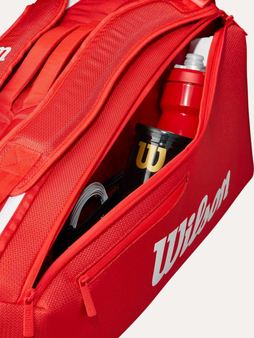 WILSON Тенис сак SUPER TOUR WILSON RED 6PK