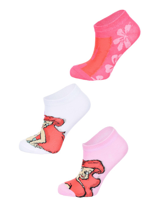 KIDS MOVIE HEROES Sosete - set 3 perechi Ariel
