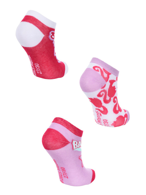 KIDS MOVIE HEROES Sosete - Set 3 perechi Barbie