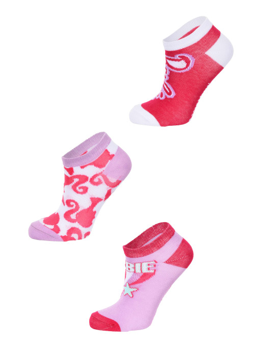 KIDS MOVIE HEROES Sosete - Set 3 perechi Barbie