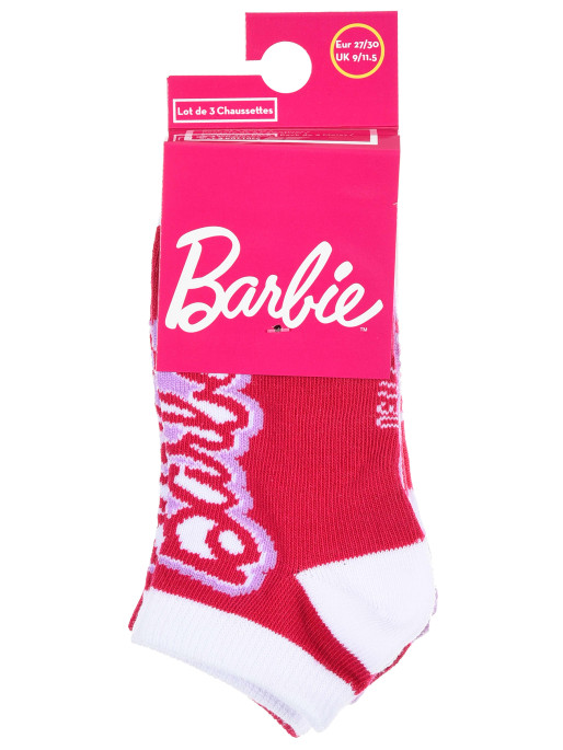 KIDS MOVIE HEROES Sosete - Set 3 perechi Barbie