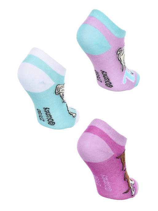 KIDS MOVIE HEROES Sosete - set 3 perechi Frozen