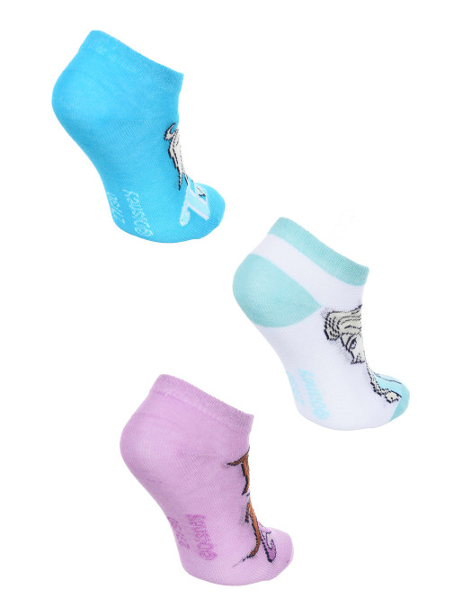 KIDS MOVIE HEROES Sosete - set 3 perechi Frozen