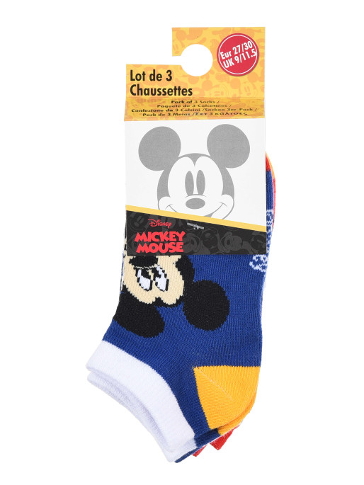 KIDS MOVIE HEROES Sosete - set 3 perechi Mickey