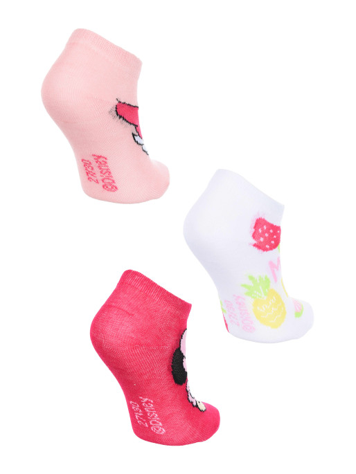 KIDS MOVIE HEROES Sosete - set 3 perechi Minnie