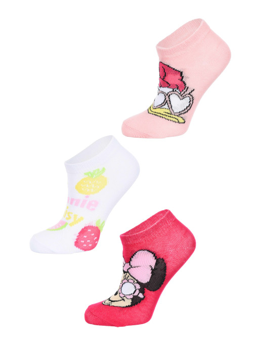 KIDS MOVIE HEROES Sosete - set 3 perechi Minnie