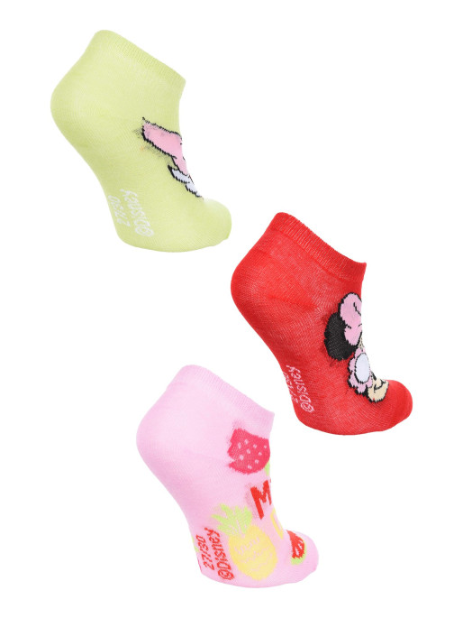 KIDS MOVIE HEROES Sosete - set 3 perechi Minnie