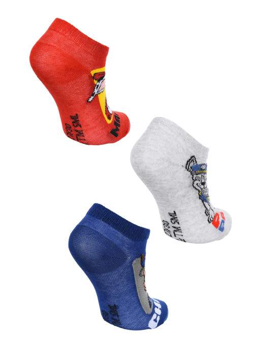 KIDS MOVIE HEROES Sosete - set 3 perechi Pawpatrol