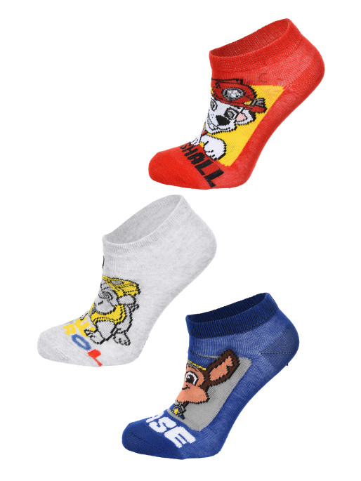 KIDS MOVIE HEROES Sosete - set 3 perechi Pawpatrol