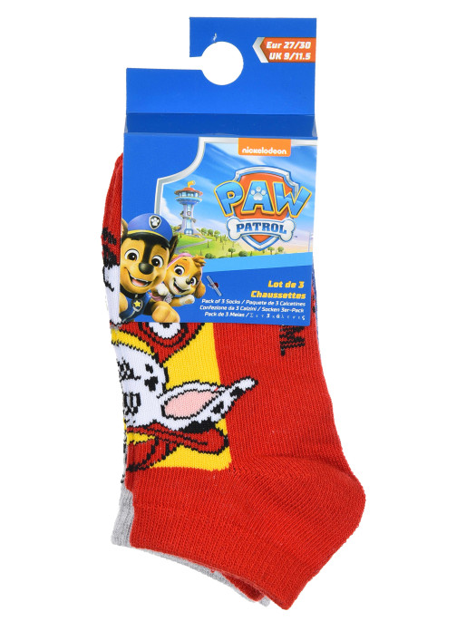 KIDS MOVIE HEROES Sosete - set 3 perechi Pawpatrol