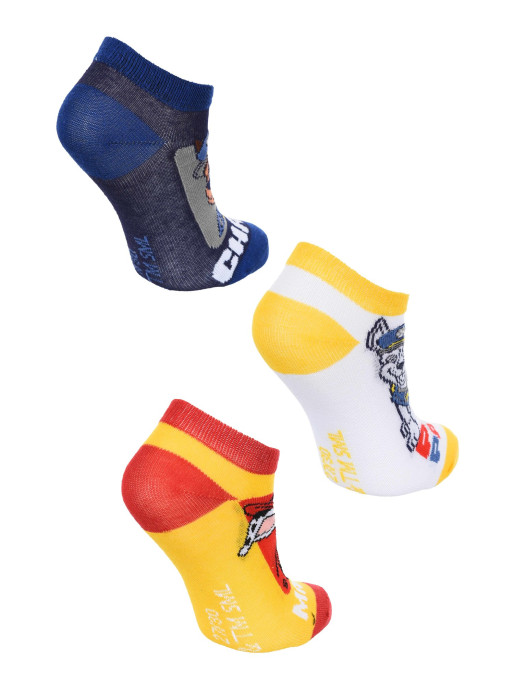 KIDS MOVIE HEROES Sosete - set 3 perechi Pawpatrol