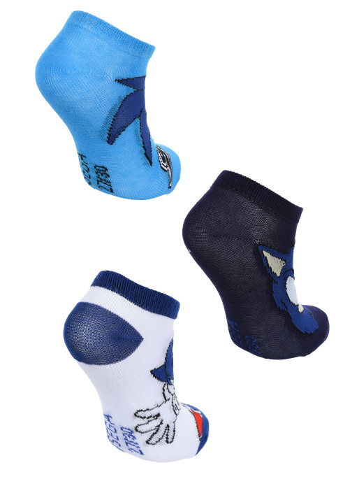 KIDS MOVIE HEROES Sosete - set 3 perechi Sonic