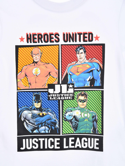 KIDS MOVIE HEROES Παιδική Κοντομάνικη Μπλούζα JUSTICELEAGUE