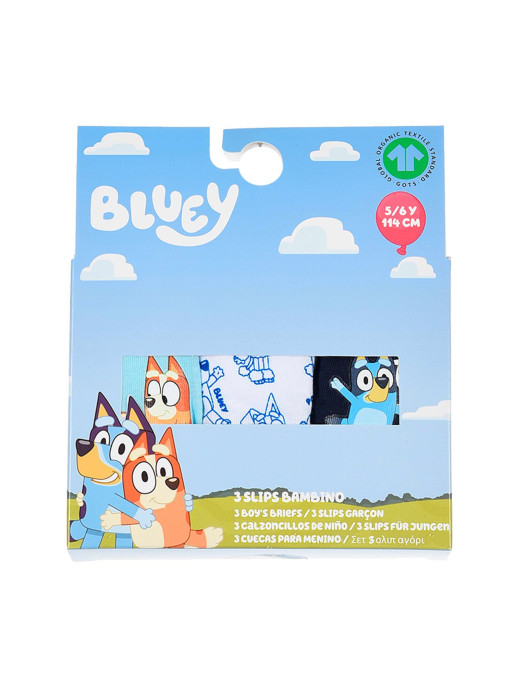 KIDS MOVIE HEROES Lenjerie - set 3 piese Bluey