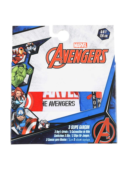 KIDS MOVIE HEROES Lenjerie - set 3 piese Avengersclassic