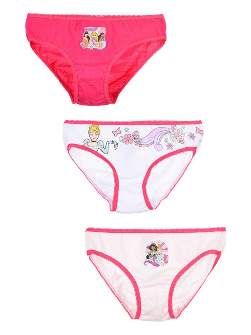 KIDS MOVIE HEROES Lenjerie - set 3 piese Princesse