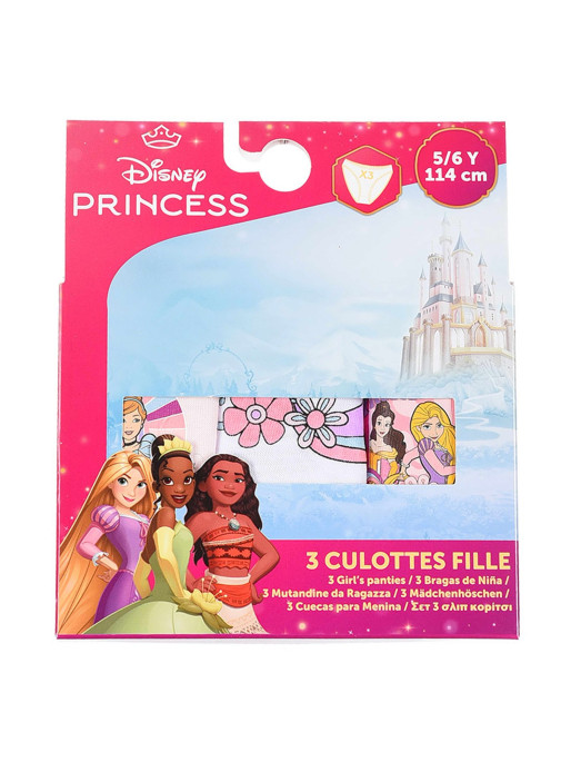 KIDS MOVIE HEROES Lenjerie - set 3 piese Princesse
