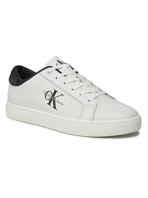 CLASSIC CUPSOLE LACEUP LTH SHOES WHITE GREY MEN - CALVIN KLEIN - Sports  Store