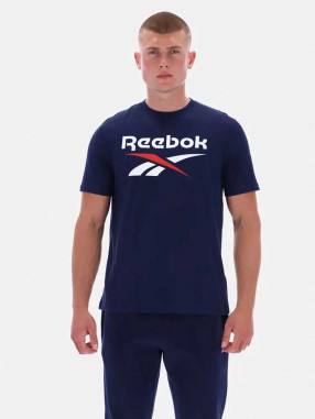 REEBOK Тениска BRUNO BIG LOGO CREW NECK SS TEE