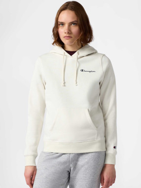 CHAMPION Μακρυμάνικη Μπλούζα Fleece Hoodie with Small Embroidered Logo Icons dark mauve