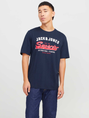 JACK & JONES Tricou Jjelogo Ss O-neck 2 Col Ss25 Sn