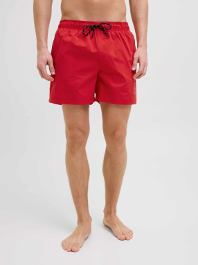 JACK & JONES Men's JPSTMAUI JJSWIM Double Logo Swim Shorts