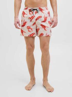 JACK & JONES Men's JPSTMAUI JJSWIM Novelty AOP Swim Shorts