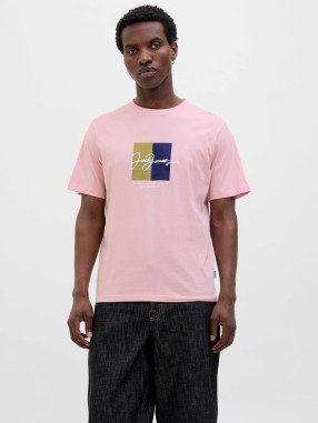 JACK & JONES Men's JORFREDERIKSBERG BOX SCRIPT TEE SS CN LN T-shirt