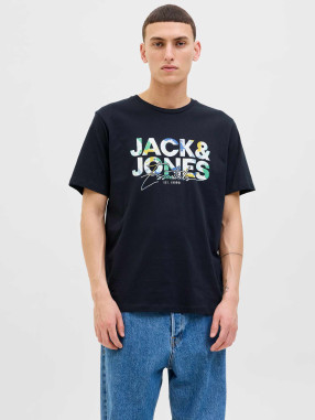 JACK & JONES Tricou Jjgeplas Ss Crew Neck Ln