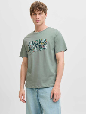 JACK & JONES Tricou Jjgeplas Ss Crew Neck Ln