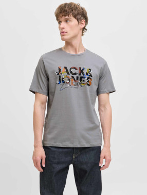 JACK & JONES Tricou Jjgeplas Ss Crew Neck Ln