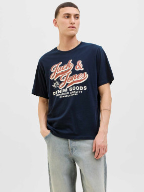 JACK & JONES Tricou Jjelogo Ss O-neck 2 Col Aw25 Sn