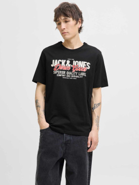 JACK & JONES Tricou Jjelogo Ss O-neck 2 Col Aw25 Sn