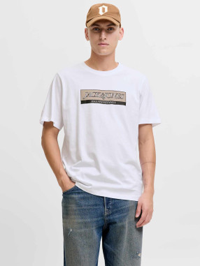 JACK & JONES Κοντομάνικη Μπλούζα JORINWOOD BLOCK BRANDING TEE SS CN